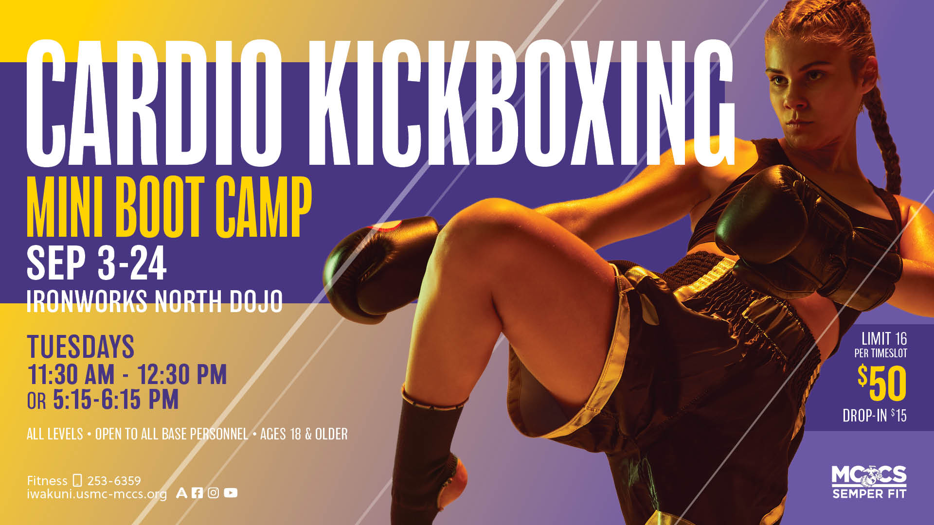 September Cardio Kickboxing Mini Bootcamp