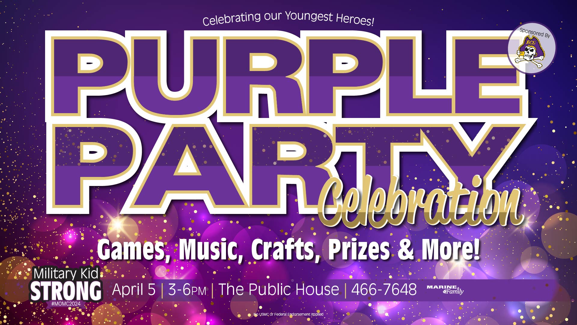 Volunteer: Month of Military Child Purple Party